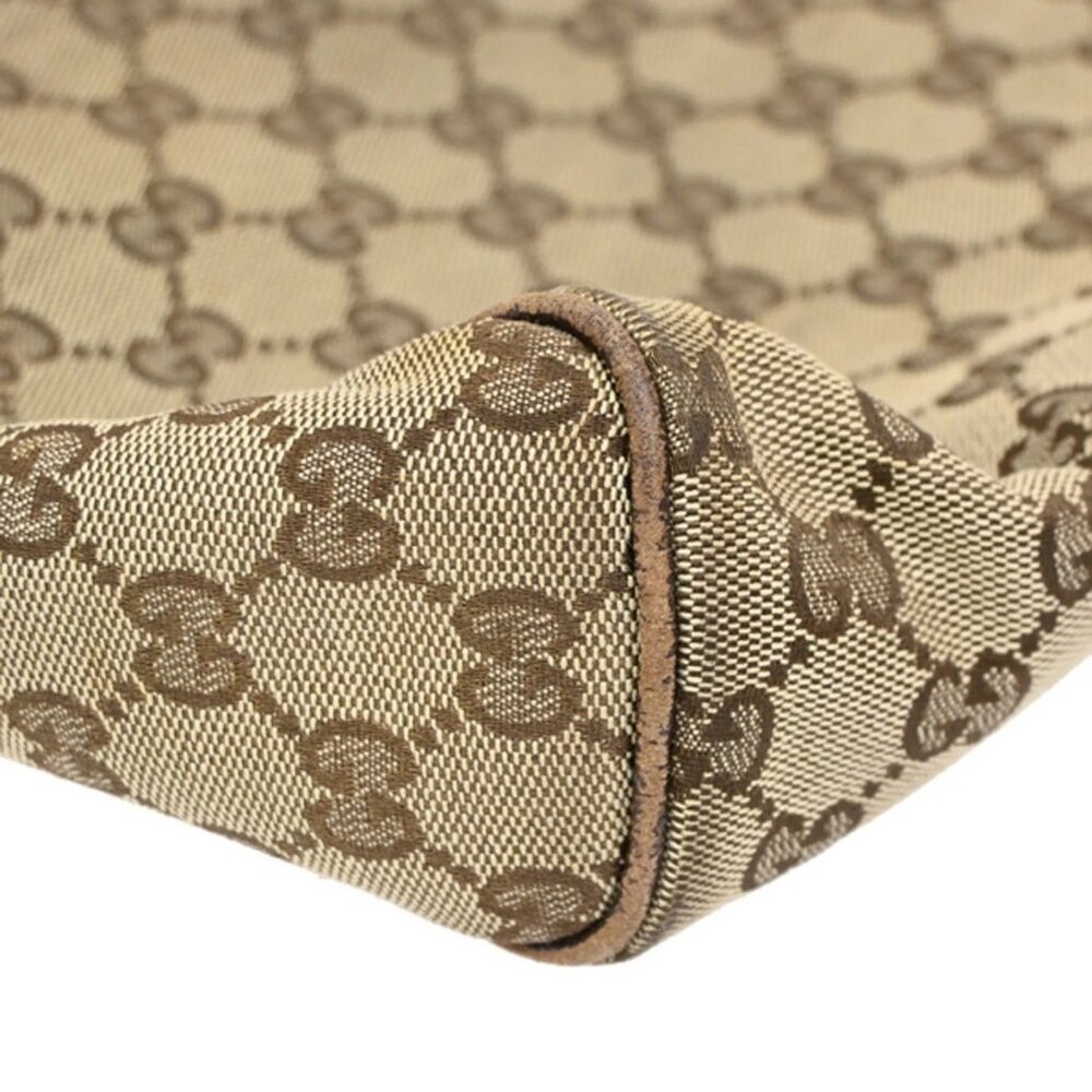 GUCCI GG Pattern Crossbody Messenger Bag Canvas Leather Beige Brown SHW 36KC013 - Picture 8 of 16